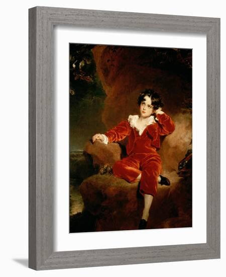 Master Charles William Lambton, 1825-Thomas Lawrence-Framed Giclee Print