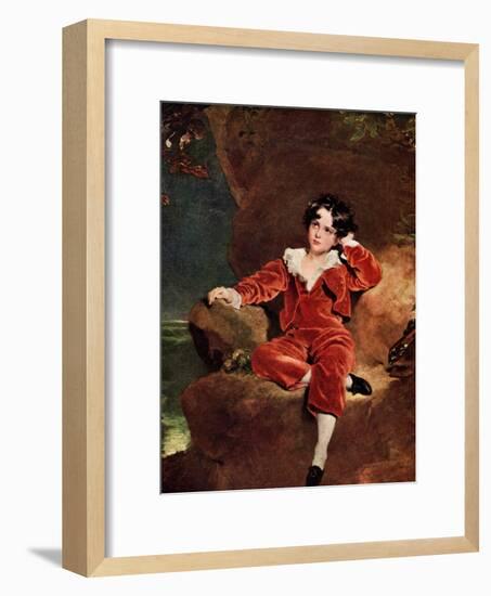 Master Charles William Lambton, 1825-Thomas Lawrence-Framed Giclee Print