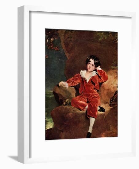 Master Charles William Lambton, 1825-Thomas Lawrence-Framed Giclee Print