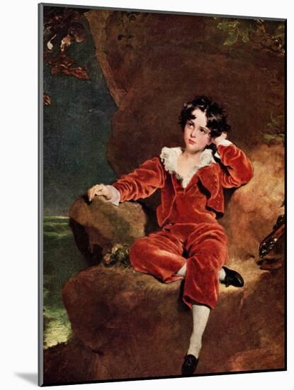 Master Charles William Lambton, 1825-Thomas Lawrence-Mounted Giclee Print