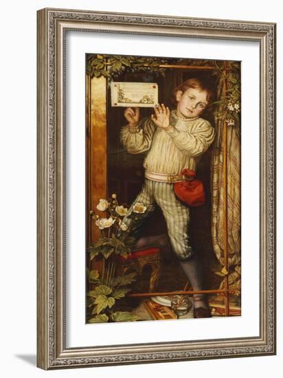 Master Hilary-The Tracer, 1886-William Holman Hunt-Framed Giclee Print