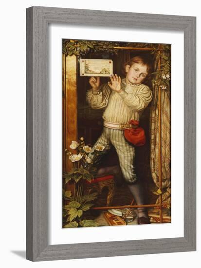 Master Hilary-The Tracer, 1886-William Holman Hunt-Framed Giclee Print