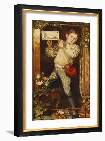 Master Hilary-The Tracer, 1886-William Holman Hunt-Framed Giclee Print