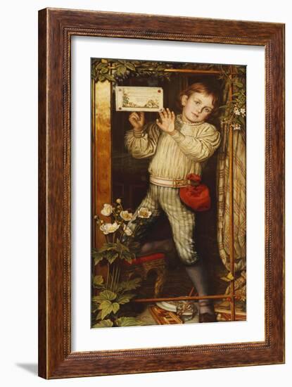 Master Hilary-The Tracer, 1886-William Holman Hunt-Framed Giclee Print