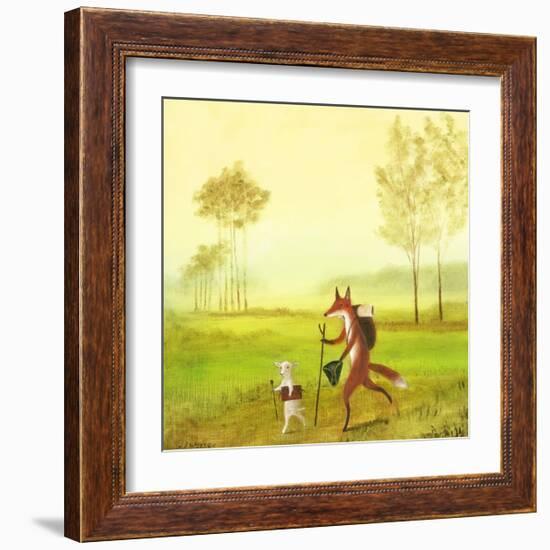 Master Lamb and His Painting Master-DD McInnes-Framed Premium Giclee Print