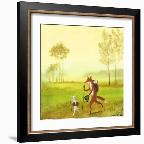 Master Lamb and His Painting Master-DD McInnes-Framed Premium Giclee Print