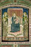 Madonna Enthroned with St. Francis of Assisi, St. Clare and Two Angels-Master Of Figline-Mounted Giclee Print