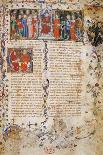 Petrarch on Throne Surrounded by Characters-Master of Latin Codex-Mounted Art Print