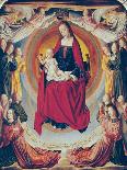 Coronation of the Virgin, Centre Panel from the Bourbon Altarpiece, circa 1498-Master of Moulins-Framed Giclee Print