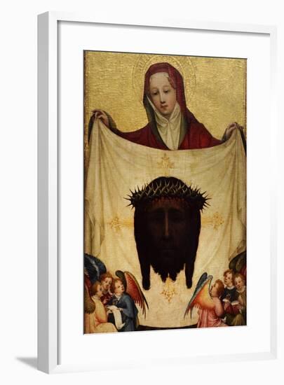 Master of Saint Veronica, St. Veronica with the Holy Kerchief. C. 1420-null-Framed Giclee Print