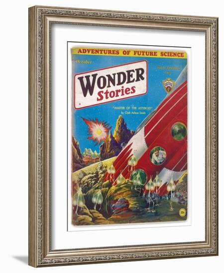 Master of the Asteroid-Frank R. Paul-Framed Art Print