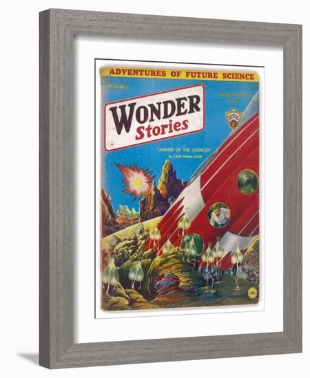 Master of the Asteroid-Frank R. Paul-Framed Art Print