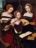 Mary Magdalene Playing the Lute-Master of the Female Half Lengths-Giclee Print