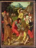 Triptych: Adoration of the Magi, with St. James Presenting the Donor and St. Catherine of…-Master of the Holy Blood-Premier Image Canvas