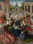 Virgin and Child with Four Holy Virgins-Master of the Virgo Inter Virgines-Framed Art Print