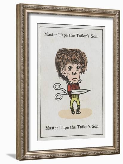 Master Tape the Tailor's Son, from "Happy Families"-null-Framed Art Print