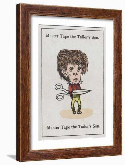 Master Tape the Tailor's Son, from "Happy Families"-null-Framed Art Print