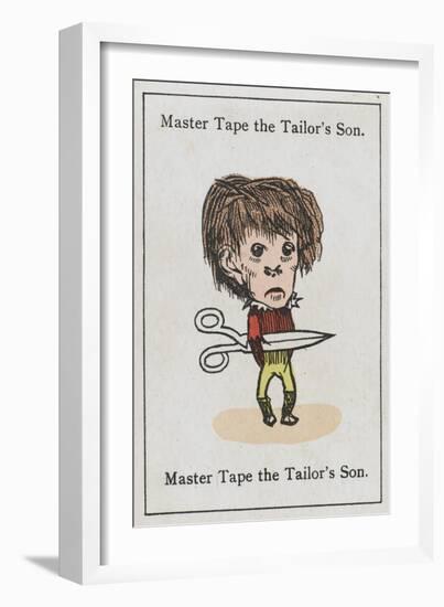 Master Tape the Tailor's Son, from "Happy Families"-null-Framed Art Print