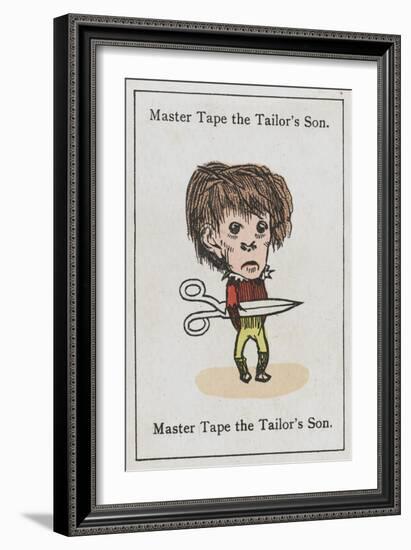 Master Tape the Tailor's Son, from "Happy Families"-null-Framed Art Print