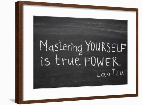 Mastering Yourself-Yury Zap-Framed Art Print