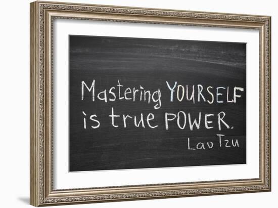 Mastering Yourself-Yury Zap-Framed Art Print