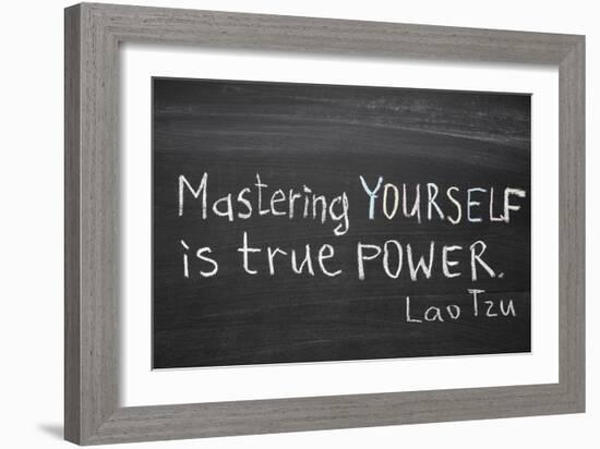 Mastering Yourself-Yury Zap-Framed Art Print