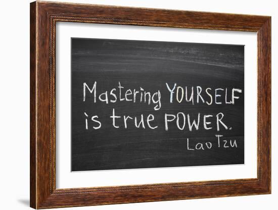 Mastering Yourself-Yury Zap-Framed Art Print