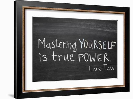 Mastering Yourself-Yury Zap-Framed Art Print