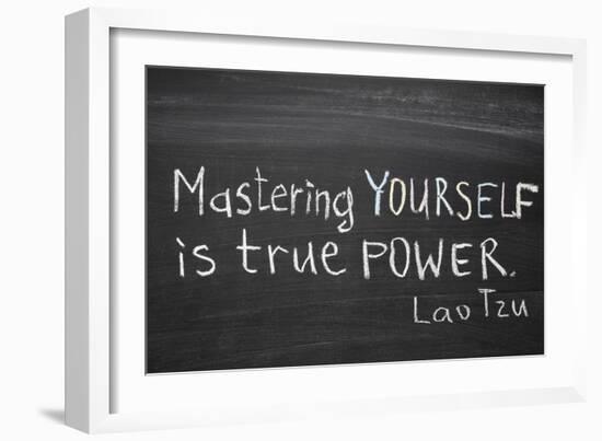 Mastering Yourself-Yury Zap-Framed Art Print