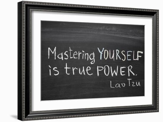 Mastering Yourself-Yury Zap-Framed Art Print