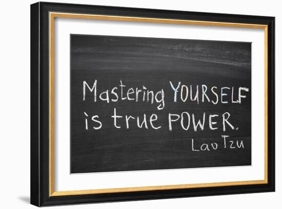 Mastering Yourself-Yury Zap-Framed Art Print