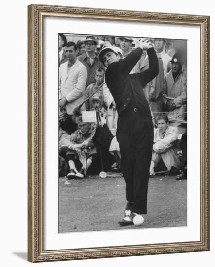 Masters Golf Tournament Winner Gary Player, Teeing Off-George Silk-Framed Premium Photographic Print