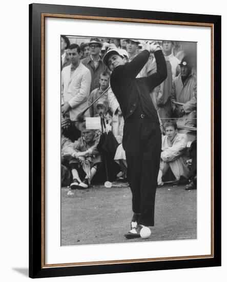 Masters Golf Tournament Winner Gary Player, Teeing Off-George Silk-Framed Premium Photographic Print