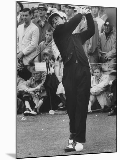 Masters Golf Tournament Winner Gary Player, Teeing Off-George Silk-Mounted Premium Photographic Print