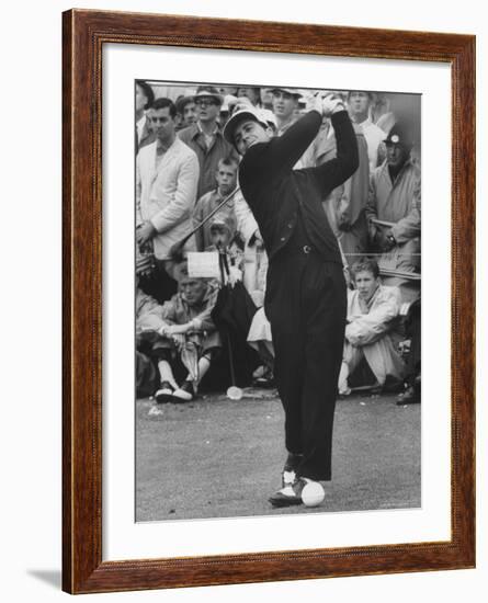 Masters Golf Tournament Winner Gary Player, Teeing Off-George Silk-Framed Premium Photographic Print