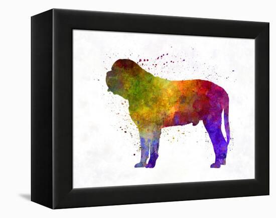 Mastiff in Watercolor-paulrommer-Framed Stretched Canvas