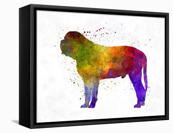 Mastiff in Watercolor-paulrommer-Framed Stretched Canvas