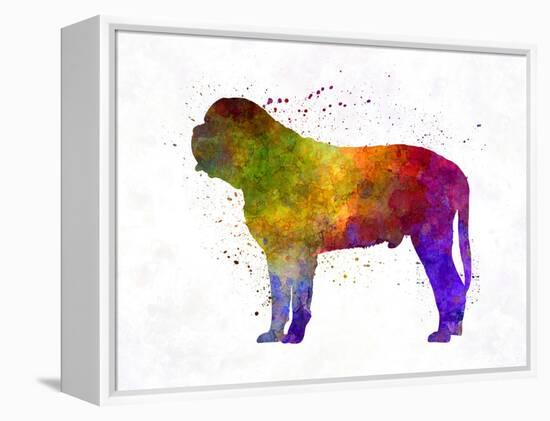 Mastiff in Watercolor-paulrommer-Framed Stretched Canvas