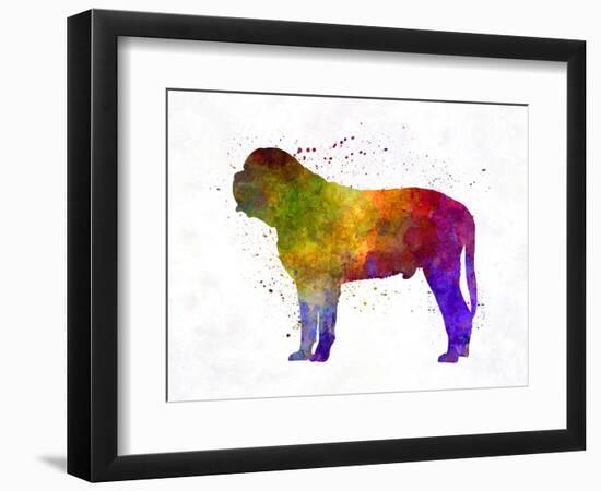 Mastiff in Watercolor-paulrommer-Framed Art Print