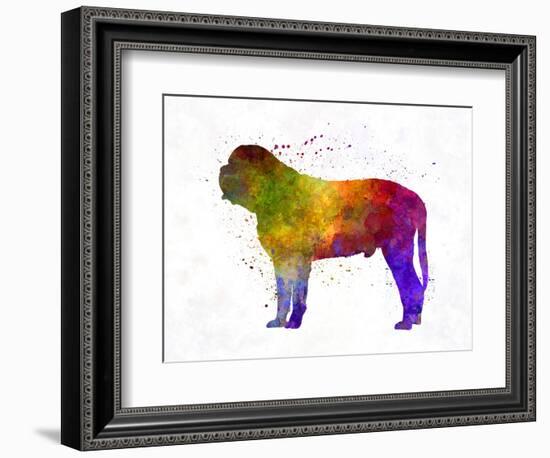 Mastiff in Watercolor-paulrommer-Framed Art Print