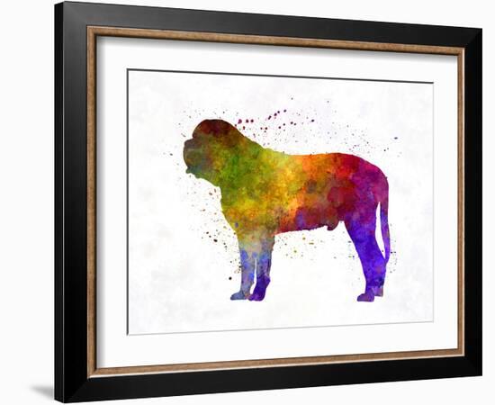 Mastiff in Watercolor-paulrommer-Framed Art Print