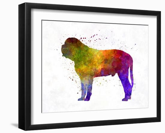 Mastiff in Watercolor-paulrommer-Framed Art Print