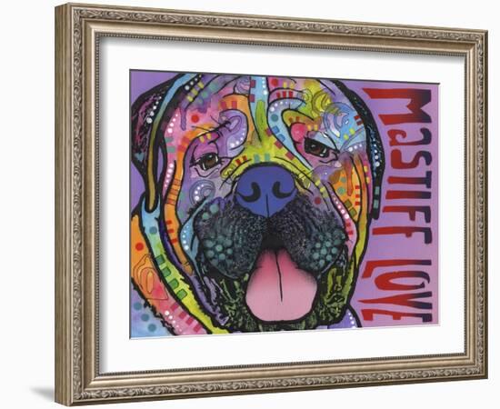 Mastiff Love-Dean Russo-Framed Giclee Print