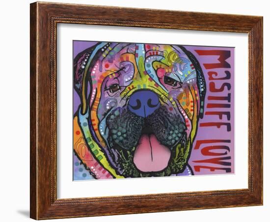 Mastiff Love-Dean Russo-Framed Giclee Print