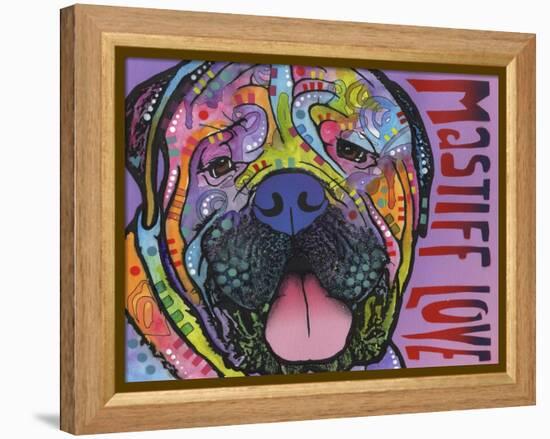 Mastiff Love-Dean Russo-Framed Premier Image Canvas