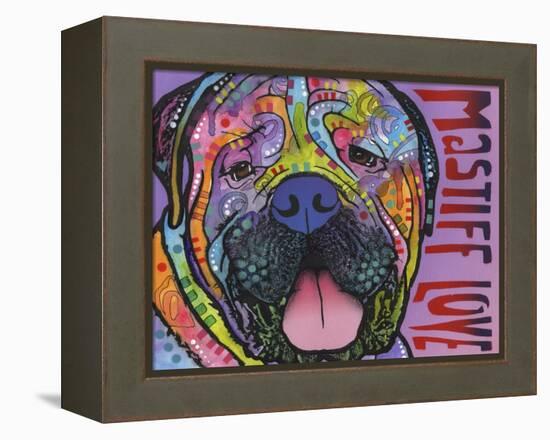 Mastiff Love-Dean Russo-Framed Premier Image Canvas