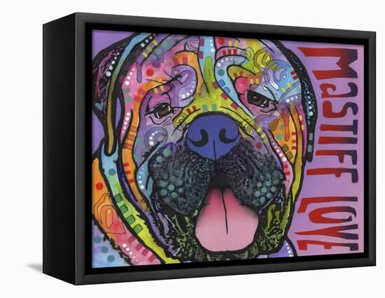 Mastiff Love-Dean Russo-Framed Premier Image Canvas