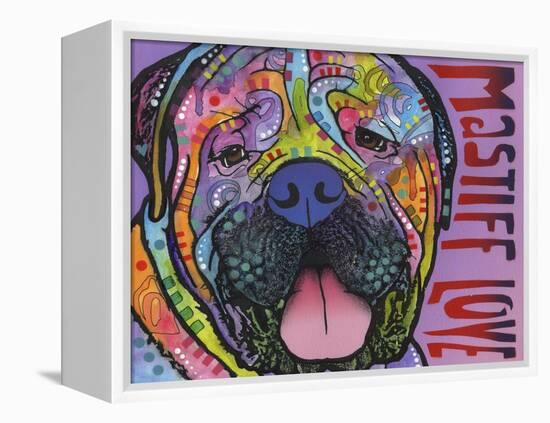 Mastiff Love-Dean Russo-Framed Premier Image Canvas