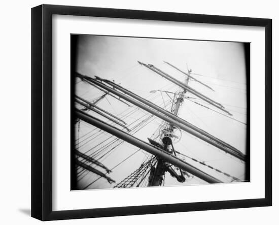 Masts of Tall Ship, Boston, Massachusetts, USA-Walter Bibikow-Framed Photographic Print