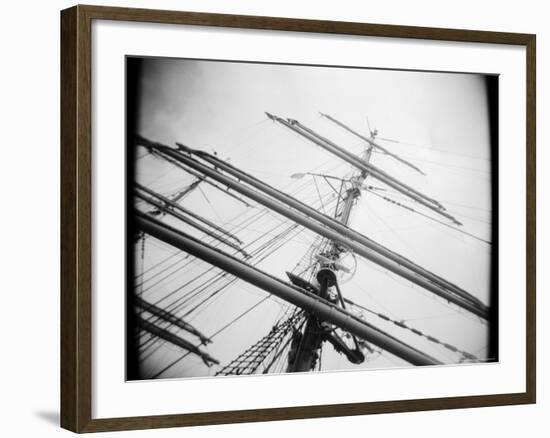 Masts of Tall Ship, Boston, Massachusetts, USA-Walter Bibikow-Framed Photographic Print